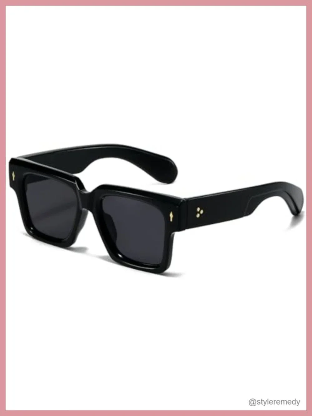 Square Frame Sunglasses with UV400 Protection